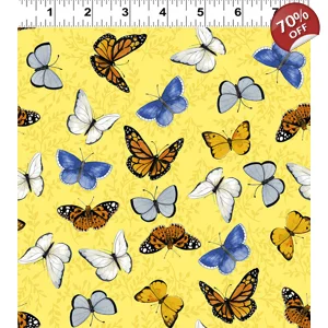 Sue Zipkin - Sunny Fields - Butterflies - Yellow