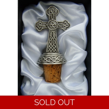 CELTIC CROSS BOTTLE STOPPER