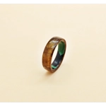 Burr Walnut Wood and Camouflage Ring 8MM R 1/2