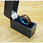 Burr Walnut Wood Ring SIZE J 7MM Band