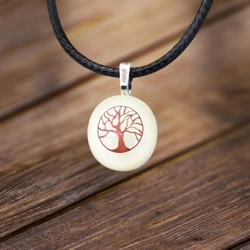 Tree Of Life Glass Pendant N..