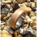 Quilted maple handcrafted wood ring