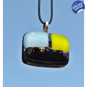 Colour block abstract art gl..