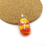 Firey Summer sunset glass pendant