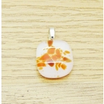 Blossom inspired glass pendant