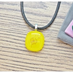Dandelion Wish Glass Pendant Necklace