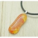 Fiery Long Pendant Necklace