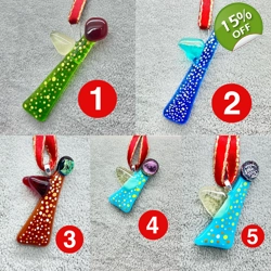 Handmade glass angel decoration