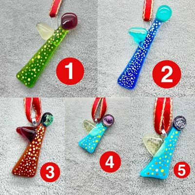 Handmade glass angel decoration