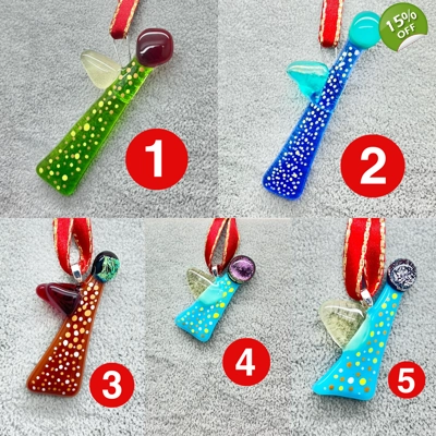 Handmade glass angel decoration