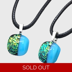 Green & Blue 2 Tone Glass Pe..