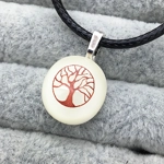 Tree Of Life Glass Pendant Necklace