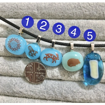 Handcrafted Multi Choice Glass Pendant Necklaces