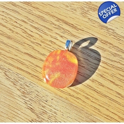 Special Edition firey multicoloured glass pendant