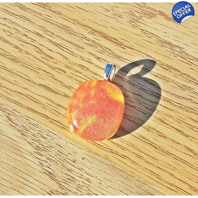 Special Edition firey multicoloured glass pendant