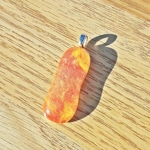 Fiery Long Pendant Necklace