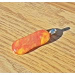 Fiery Long Pendant Necklace