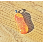 Fiery Long Pendant Necklace