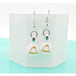 Red Robin Glass Studs Earrings