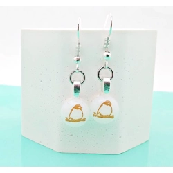 Red Robin Glass Drop Earrings