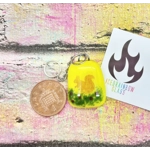 Themed Glass Keyrings - Hare, Fox, Squirrel, Poppy