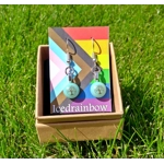 Tree Of Life Dangly Drop Glass Earrings