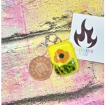 Themed Glass Keyrings - Hare, Fox, Squirrel, Poppy