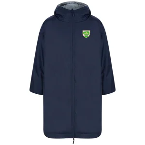 Queens All Weather Robe (Print Logo) - Navy