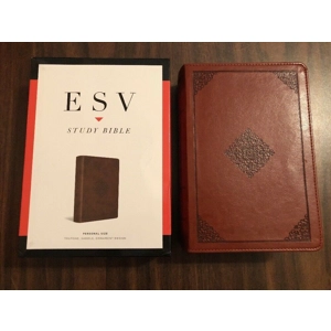 ESV Study Bible, Personal Size TruTone Saddle