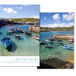Notecards & Envelopes 'Coverack Harbour' By Leonard Smith