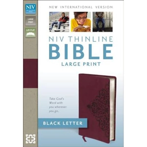 New International Version, Cranberry, Italian Duo-Tone, Thinline