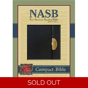 NASB Compact Bible Snap Flap Leather Bound
