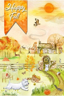 New Fall Garden Flag