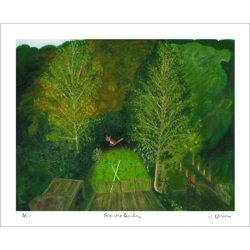 Fox in the Garden - print Fox in the Garden - print
