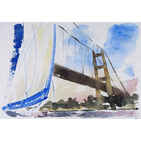 Sailing Under the Humber Bridge Sailing Under the Humber Bridge