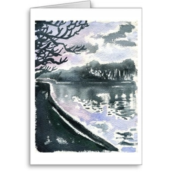 Roundhay Park Lake - card