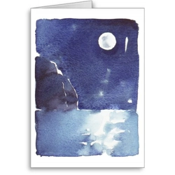 Moon, Crete - card Moon, Crete - card