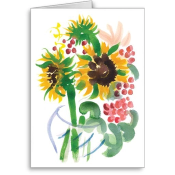 Still Life with Sunflowers - card
