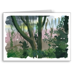 Woods at Dusk - card