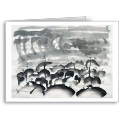 Moon Over Treetops - card