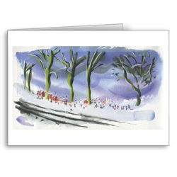 Snow and No School - card