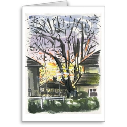 Montreal Sunset - card