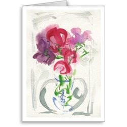 Sweet Peas III - card Sweet Peas III - card