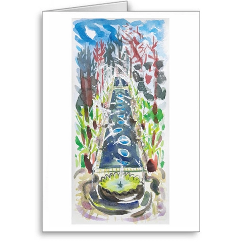 Alhambra Gardens, Roundhay Park - card