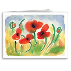 Poppies - card Poppies - card