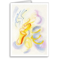 Jazz Saxophone - card Jazz Saxophone - card
