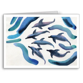 Dolphins - card