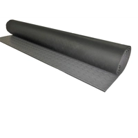 Grey Van Floor Sound Deadening Checker PVC Plate, 1.5m² Layered Floorflex
