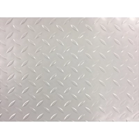 Grey Van Floor Sound Deadening Checker PVC Plate, 1.5m² Layered Floorflex