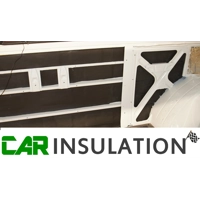 8 Sheets of (10mm) Closed Cell Foam 10mm Car Sound Deadening Foam Compressible Auto Sealing